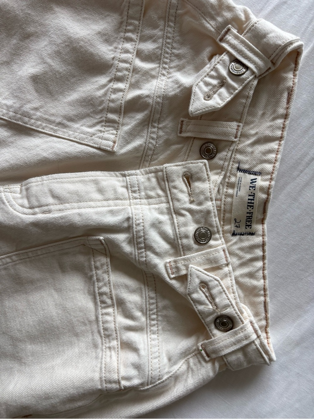 We The Free Off-White High-Rise Jeans - Picture 2 of 5